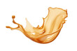 caramel syrup splash isolated on a transparent cut-out background. melted caramel sauce syrup splash PNG, Flowing Liquid