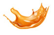 caramel syrup splash isolated on a transparent cut-out background. melted caramel sauce syrup splash PNG, Flowing Liquid