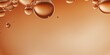 Brown bubble with water droplets on it, representing air and fluidity. Web banner with copy space for photo text or product, blank empty copyspace