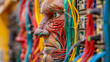 A Cybernetic Face Embedded in Networking Technology.
