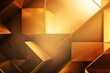 Gold background with geometric shapes and shadows, creating an abstract modern design for corporate or technology-inspired designs with copy space