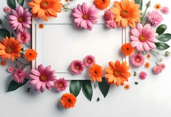 Wall Mural - framework for photo or congratulation