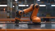 Industrial Robot Arm in Automation Process at Factory