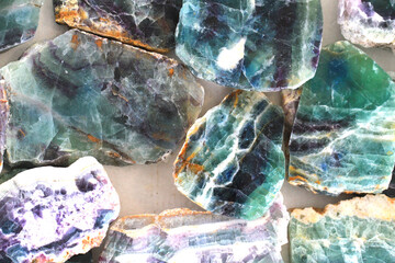 Wall Mural - fluorite mineral texture