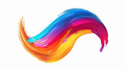 Wall Mural - Abstract modern colorful flow background. Wavy fluid shape , Art design