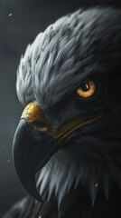 Sticker - A beautiful graphic of the mighty eagle for background wallpaper