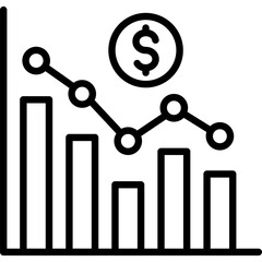 Sticker - Bar Graph Icon