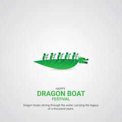 Dragon Boat Festival creative ads Happy Dragon Boat Festival day design un 10 vector 3d illustration