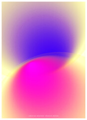 Fototapete - Gradient Print Wall Art Minimalist Digital, Art Prints Purple and Magenta, Modern Room Decor Trendy, Wall Art Prints Gradient Poster. Vector illustration