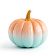 adorable pastel pumpkin in white background сreated with Generative Ai