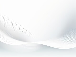 Wall Mural - White and white vector halftone background with dots in wave shape, simple minimalistic design for web banner template presentation background. with copy space for photo text or product, blank empty c