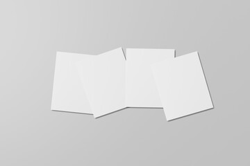 Sticker - Minimalist white Photo Mockup card album photo