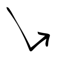Aufkleber - Black arrow