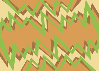 Poster - Abstract background with sharp zigzag line pattern