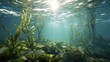 Kelp Swimming Below the Water Surface: 8K Photorealistic Image

