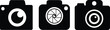Camera photography studio logo template vector icon