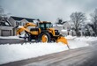 'plowing snow suburban storm machine northeastern neighborhood easter nor winter plough road cold white truck driving street blizzard snowy forest transportation weather season ice'