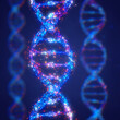 Recombinant DNA technology. Combining (splicing) DNA molecules in order to create a hybrid DNA from different species or to create new genes with new functions. Double helix DNA molecules.