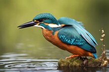 'kingfisher Alcedo Atthis Bird Wildlife Nature Britain British Water Lake Marsh River Canal Flight Fly Flying Dive Diving Fishing Fish Fence Barbed Red Garden Duck Pond Blue Splash Urban Park City'