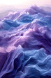 Surreal Lavender and Azure Peaks in a Digital Dreamscape, Generative AI