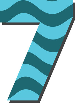 Wave English vector font