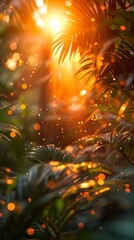 Aufkleber - Generative AI : The lush Tropical forest in the fall