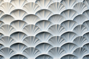 Poster - Sophisticated abstract 3d pattern. Japanese and Scandinavian style. Art deco. Background image. Created with Generative AI technology.