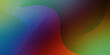 Abstract multicolored shapes, lines, vectors, rays. Grainy ultra-wide pixel dark green orange purple red blue pink azure gradient background. Ideal for design banners wallpapers. Premium vintage style