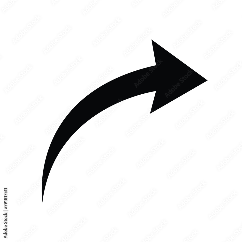 Black Arrow icon. black arrow icon on white background. flat style ...