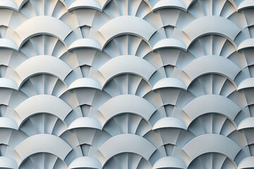 Poster - Sophisticated abstract 3d pattern. Japanese and Scandinavian style. Art deco. Background image. Created with Generative AI technology.