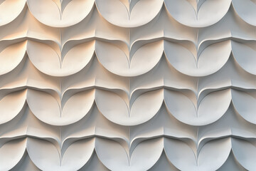 Poster - Sophisticated abstract 3d pattern. Japanese and Scandinavian style. Background image. Created with Generative AI technology.