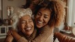 A Heartwarming Grandmother-Granddaughter Embrace