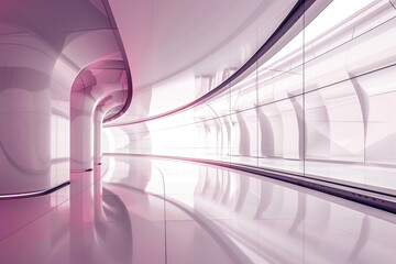 Poster - Abstract background with reflections and caustics. Hi-tech. Futuristic background image. Created with Generative AI technology.
