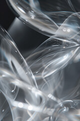 Poster - Abstract background with reflections and caustics. Hi-tech. Futuristic background image. Created with Generative AI technology.