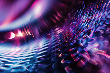 Poster - Abstract background with reflections and caustics. Hi-tech. Futuristic background image. Created with Generative AI technology.