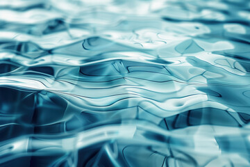 Poster - Abstract background with reflections and caustics. Hi-tech. Futuristic background image. Created with Generative AI technology.