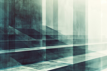 Poster - Abstract background with reflections and caustics. Hi-tech. Futuristic background image. Created with Generative AI technology.
