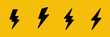Thunder Energy Flash Bolt Icon Vector Logo