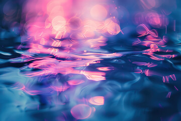 Poster - Abstract background with reflections and caustics. Hi-tech. Futuristic background image. Created with Generative AI technology.