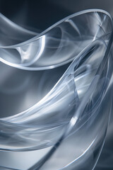 Poster - Abstract background with reflections and caustics. Hi-tech. Futuristic background image. Created with Generative AI technology.