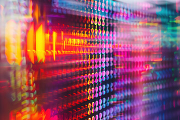 Poster - Abstract background with reflections and caustics. Hi-tech. Futuristic background image. Created with Generative AI technology.