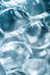 Poster - Abstract background with reflections and caustics. Hi-tech. Futuristic background image. Created with Generative AI technology.