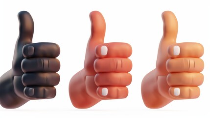 Poster - isolated thumbs up and thumbs down on a white background. illustration of approval and disapproval, 