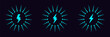 Battery charge Dynamic Energy and Thunder Bolt Vector Icon Logo