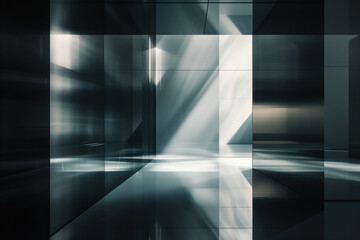 Poster - abstract background with reflections and caustics. hi-tech. futuristic background image. created wit