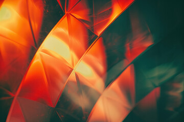 Poster - Abstract background with reflections and caustics. Hi-tech. Futuristic background image. Created with Generative AI technology.