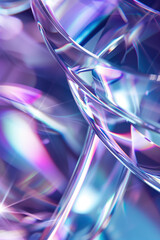 Poster - Abstract background with reflections and caustics. Hi-tech. Futuristic background image. Created with Generative AI technology.