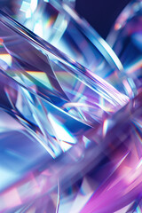 Poster - Abstract background with reflections and caustics. Hi-tech. Futuristic background image. Created with Generative AI technology.