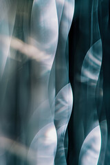 Poster - Abstract background with reflections and caustics. Hi-tech. Futuristic background image. Created with Generative AI technology.