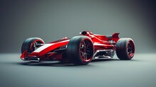 Sleek And Stylish Red Race Car Automotive And Speed Concept 3d Illustration